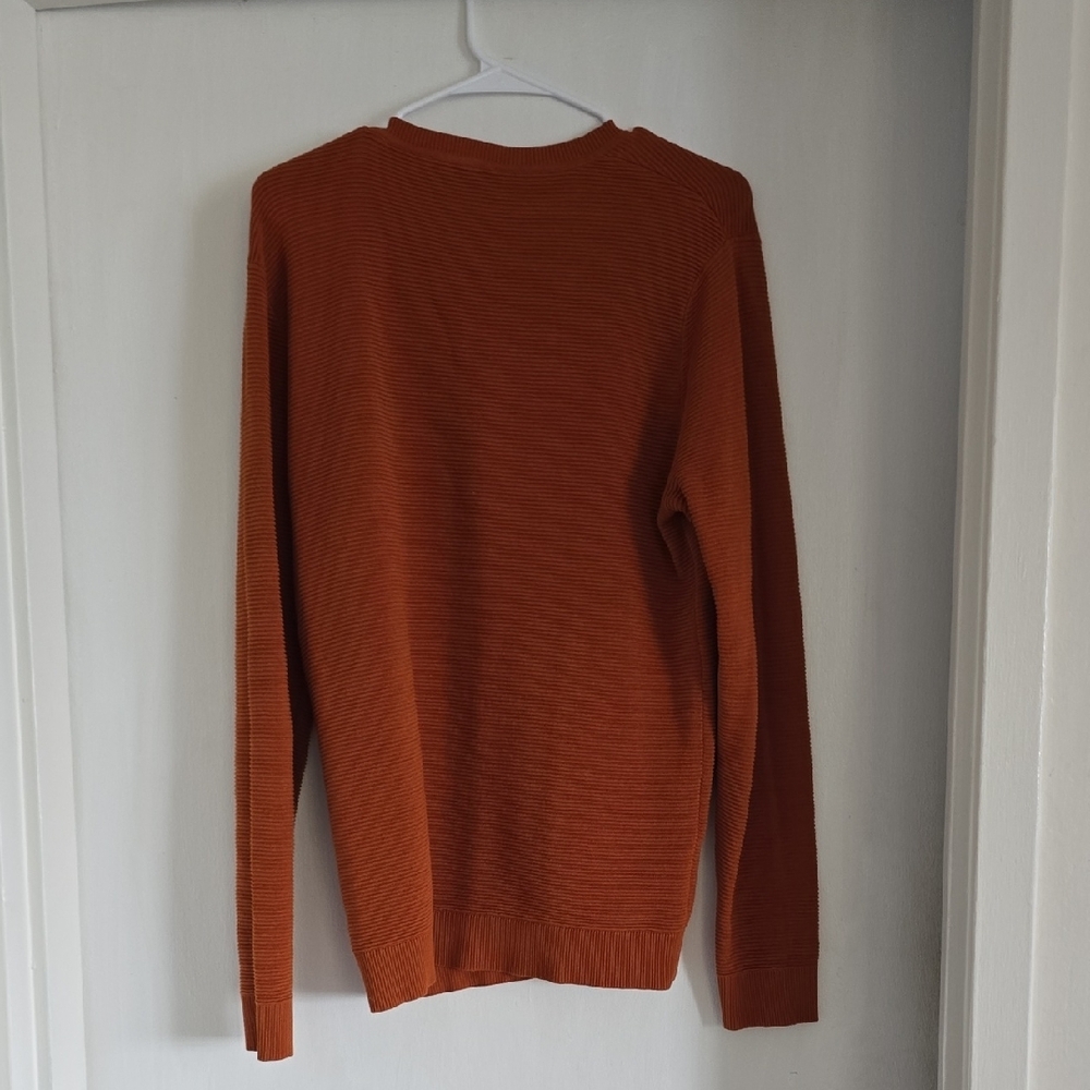 Jack & Jones Rust Ribbed Knit Sweater - Picture 3 of 3
